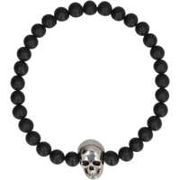 Bratari Alexander McQueen pentru Barbati - Bratari Alexander McQueen ALEXANDER MCQUEEN SKULL BRACELET BLACK Barbati (BM 10891135) - B-mall.ro