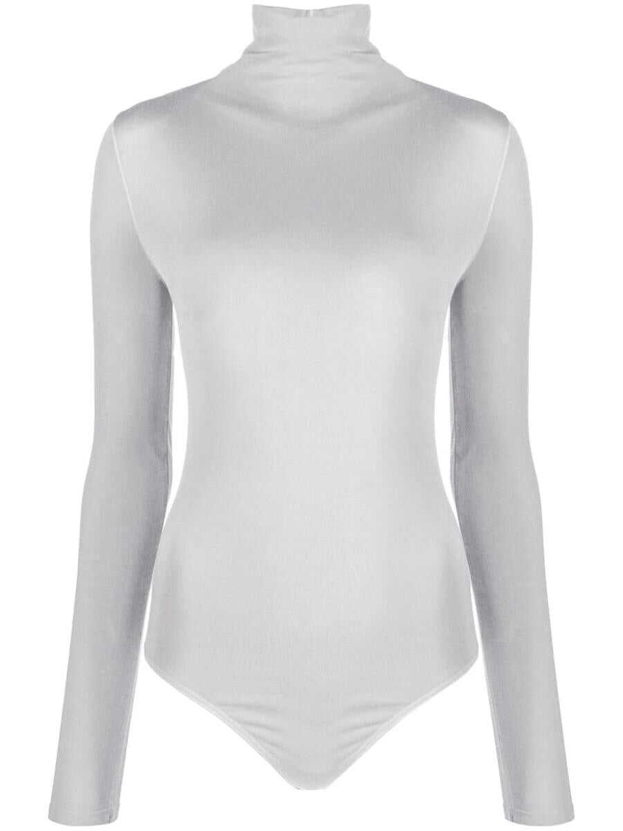 Wolford WOLFORD high-neck long-sleeve bodysuit GREY