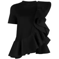 Tricouri Alexander McQueen Ruffle Detail T-Shirt Femei