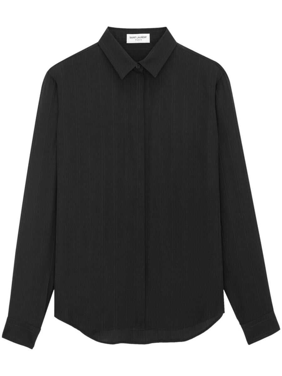 Saint Laurent SAINT LAURENT SHIRT CLOTHING BLACK