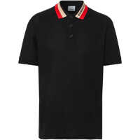Tricouri Polo Burberry contrast-collar piqué polo shirt Barbati