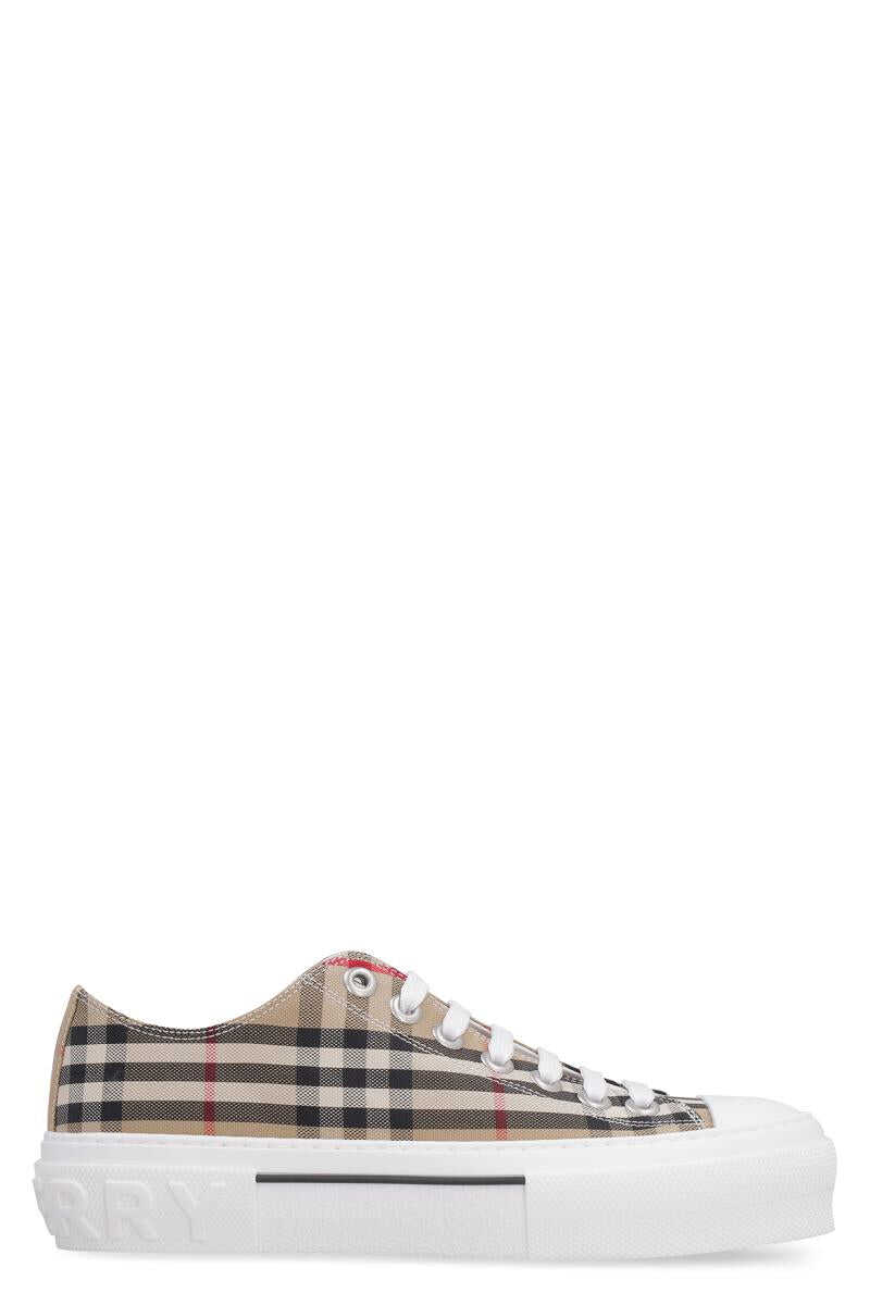 Burberry BURBERRY FABRIC LOW-TOP SNEAKERS Beige