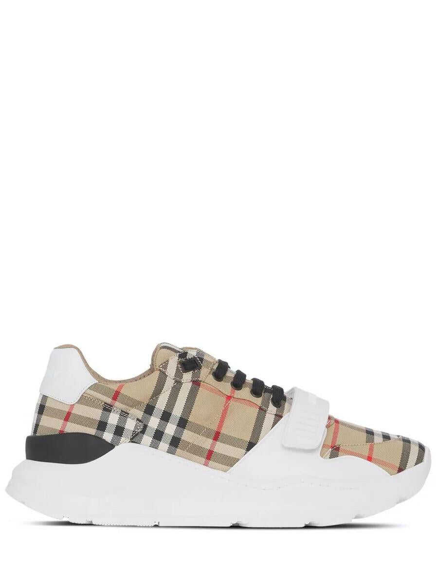 Burberry Burberry Vintage Check-pattern touch-strap sneakers ARCHIVE BEIGE IP CHK