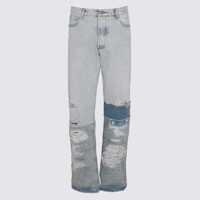 Blugi Heron Preston pentru Barbati - Blugi Heron Preston HERON PRESTON LIGHT BLUE COTTON JEANS Blue Barbati (BM 10897891) - B-mall.ro