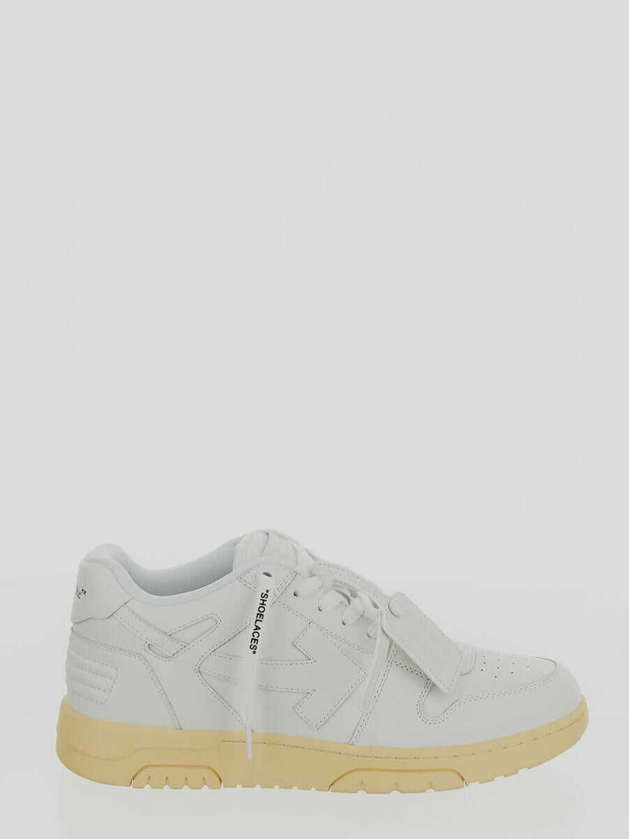 Off-White OFF-WHITE Out Of Office leather sneakers White