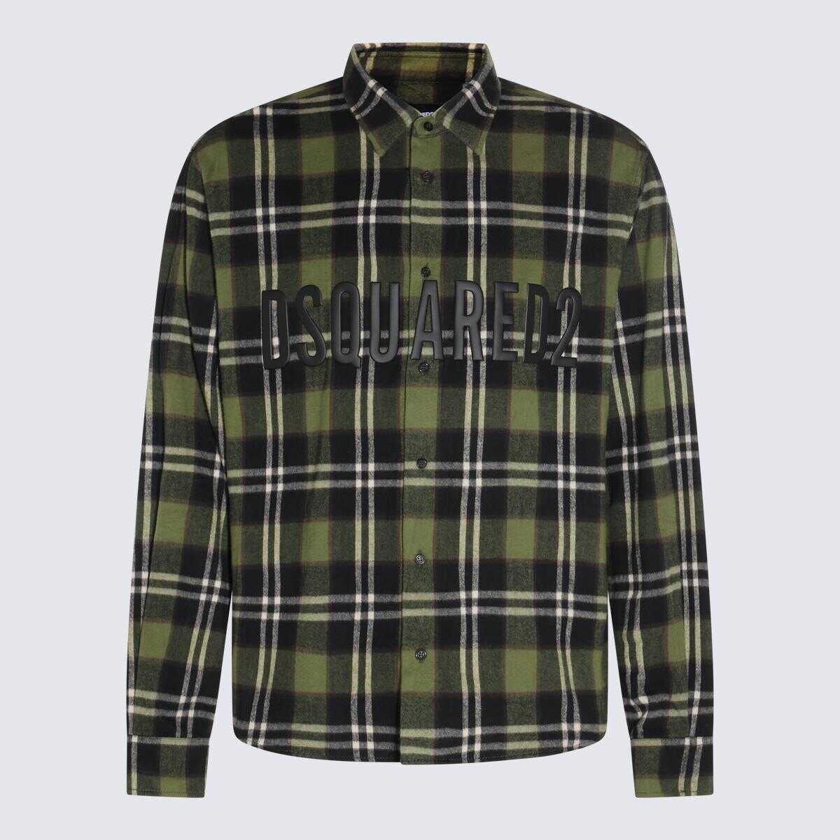 DSQUARED2 DSQUARED2 Long sleeve check shirt GREEN