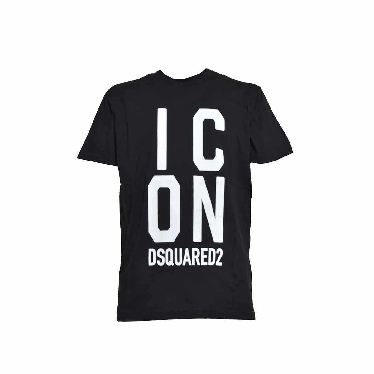 DSQUARED2 DSQUARED2 Black Icon Squared Cool Fit T-shirt with logo Dsquared2 BLACK