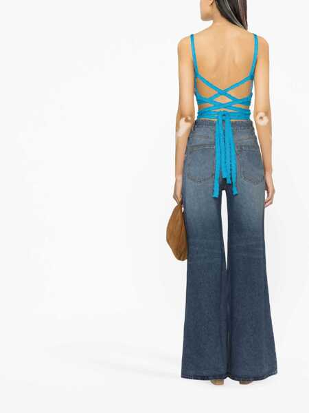 Topuri ALANUI Alanui Over The Rainbow Top BLUE Femei (BM 10901875) 4