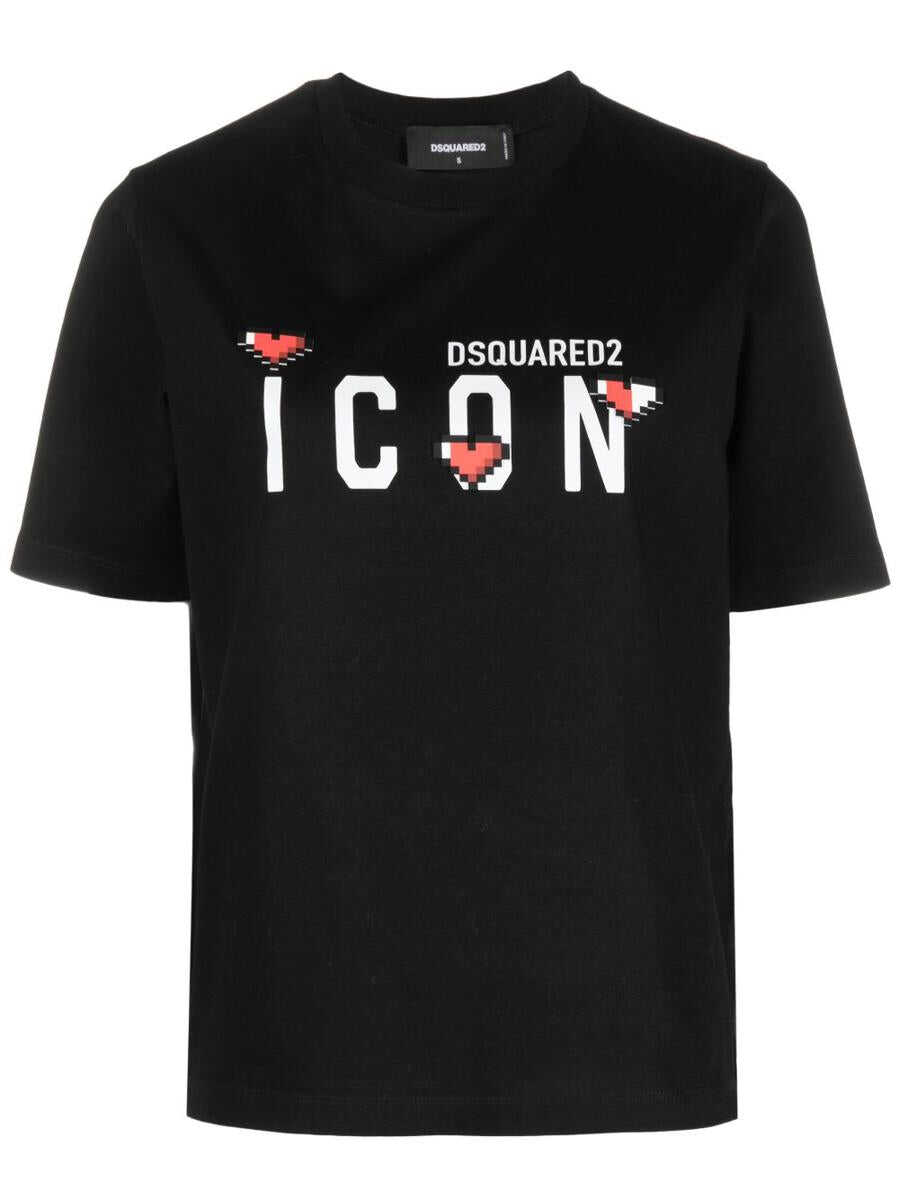 DSQUARED2 DSQUARED2 Icon logo-print t-shirt Black