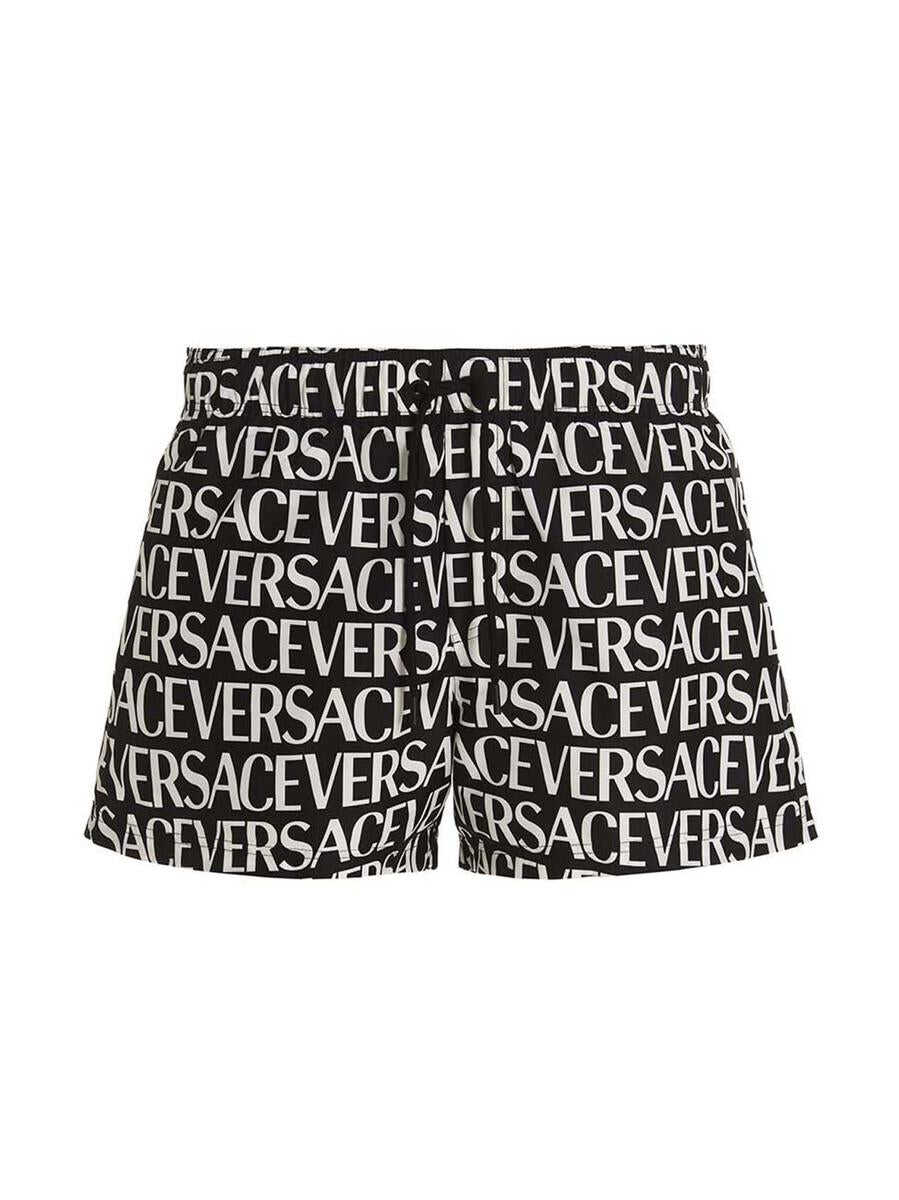 Versace VERSACE \'Logomania\' swimming trunks WHITE/BLACK