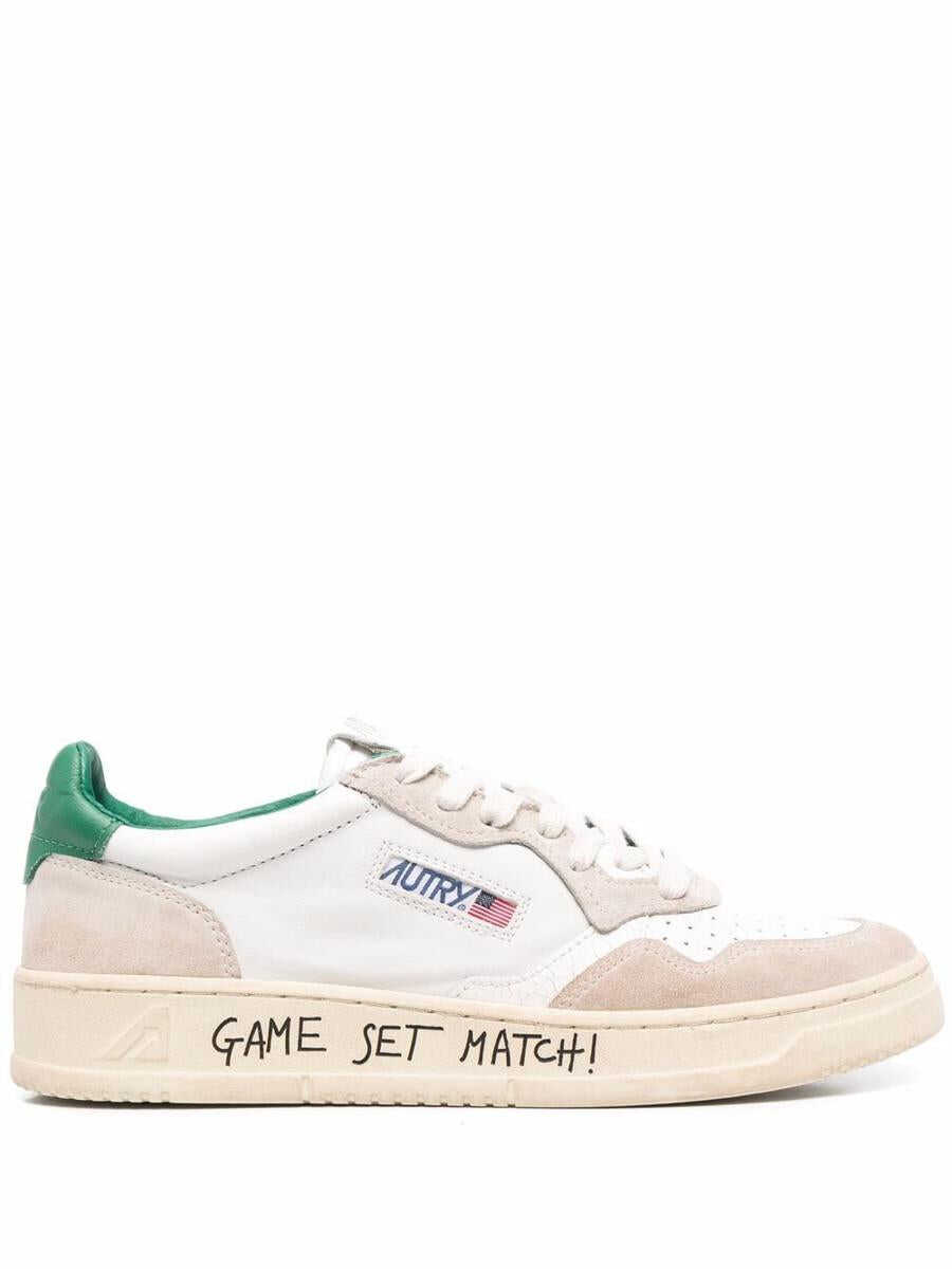 AUTRY AUTRY Sneakers \'Game Set Match\' Bianco e Verde