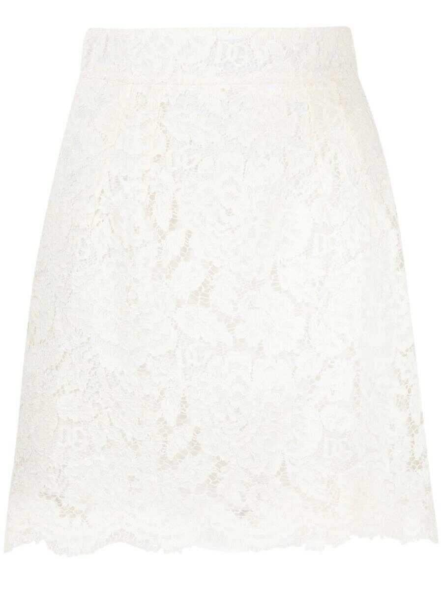 Dolce & Gabbana DOLCE & GABBANA Lace mini dress White