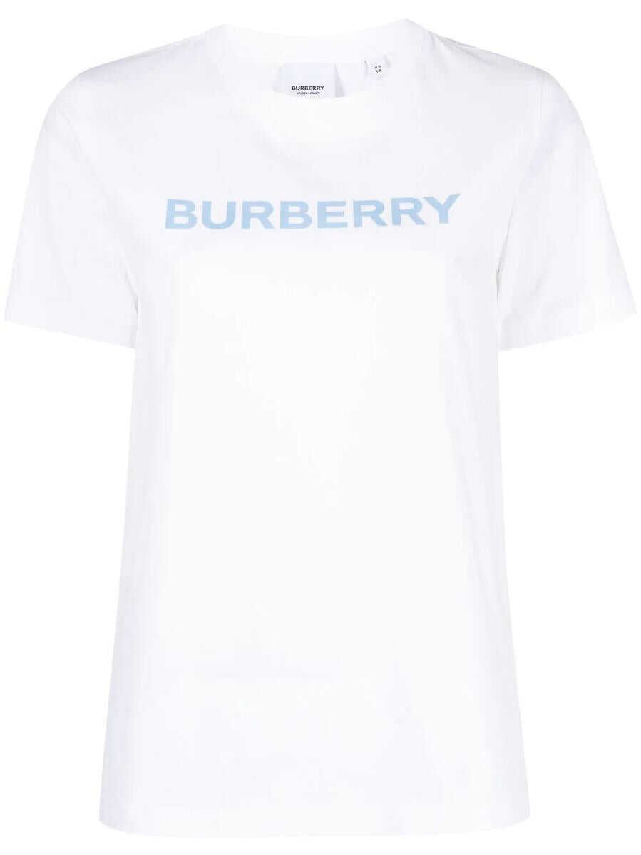 Burberry Burberry logo-print cotton T-shirt WHITE / BLUE