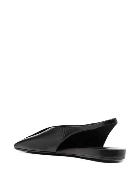 Balerini Jil Sander Jil Sander Black Leather Flats Black Femei (BM 10910137) 3
