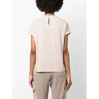 Tricouri Brunello Cucinelli Dama - Tricouri Brunello Cucinelli Brunello Cucinelli Monile T-Shirt Beige Femei (BM 10912771) - B-mall.ro
