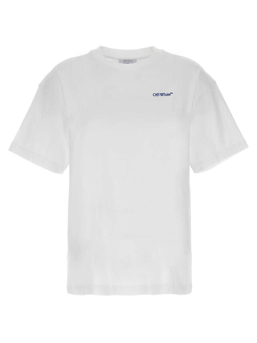 Off-White OFF-WHITE T-shirt \'Embr Diag Tab\' White