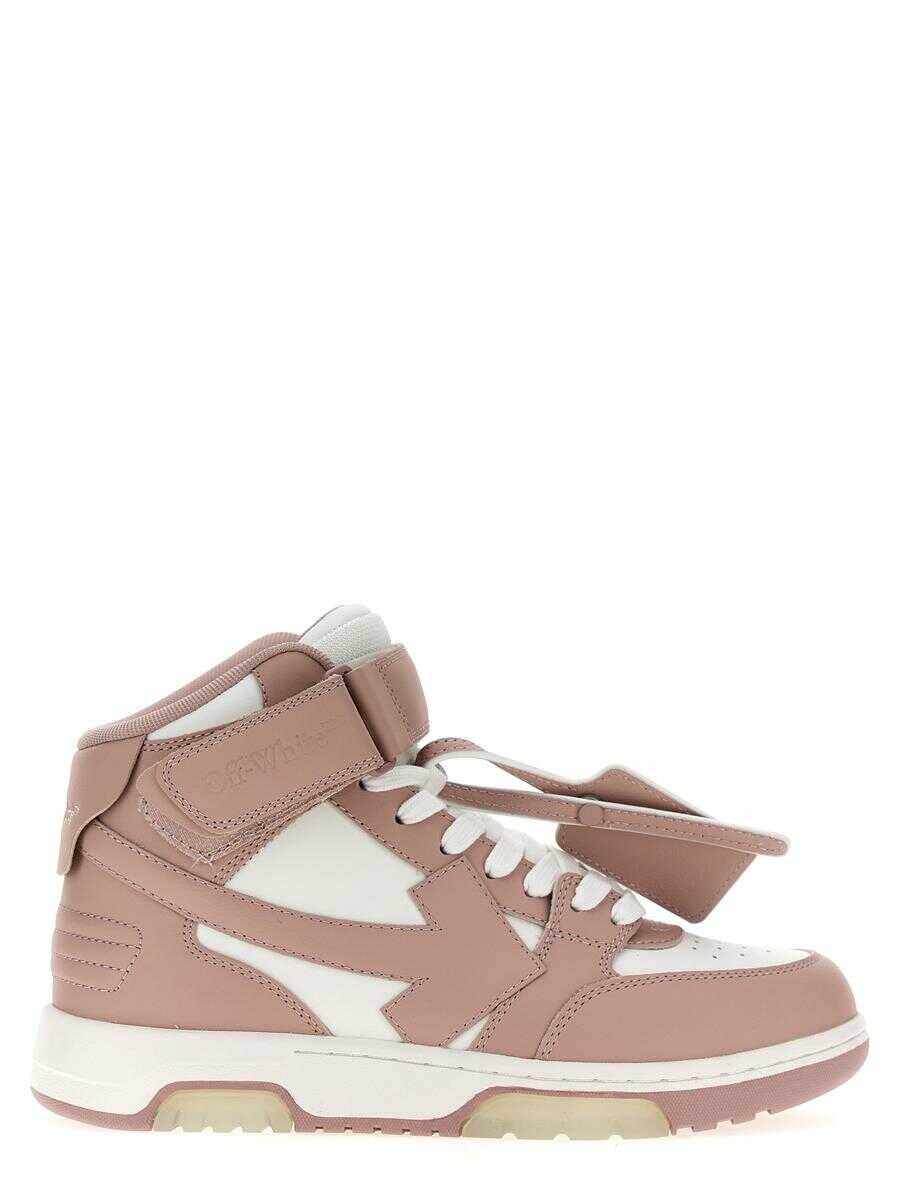 Off-White OFF-WHITE \'Out Of Office Mid Top Lea\' sneakers PINK