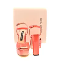 Sandale cu platforma Dama - Sandale cu platforma Sergio Rossi Sergio Rossi Sandals Orange Femei (BM 10915291) - B-mall.ro
