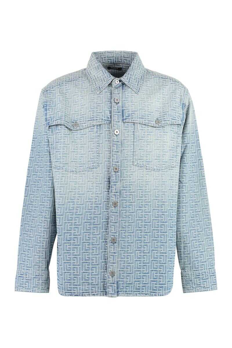 Balmain BALMAIN OVERSHIRT IN DENIM DENIM