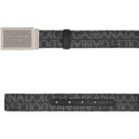 Curele Dolce & Gabbana pentru Barbati - Curele Dolce & Gabbana DOLCE & GABBANA LOGO REVERSIBLE BELT GREY Barbati (BM 10924495) - B-mall.ro