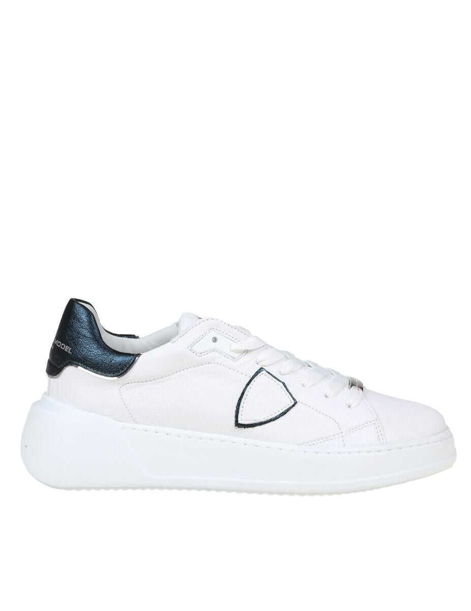 Philippe Model PHILIPPE MODEL LEATHER SNEAKERS white/black