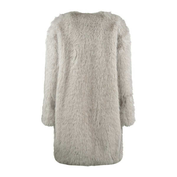 Geci Max Mara Max Mara Eros Faux Fur Jacket GRAY Femei (BM 10929805) 2