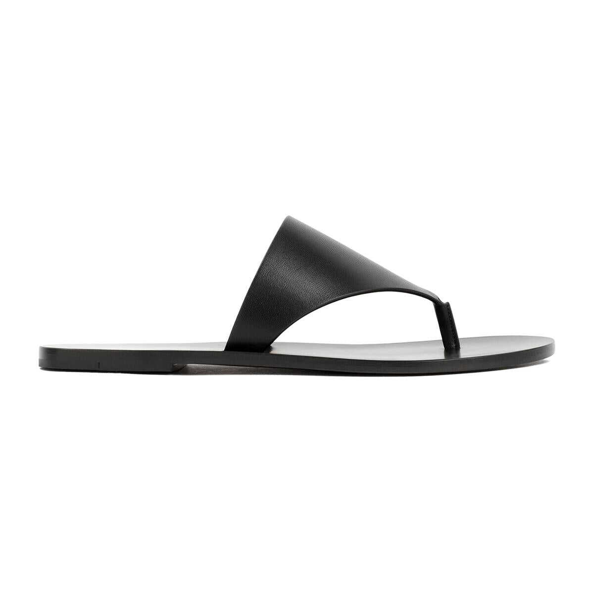 THE ROW THE ROW AVERY THONG SANDAL SHOES Black