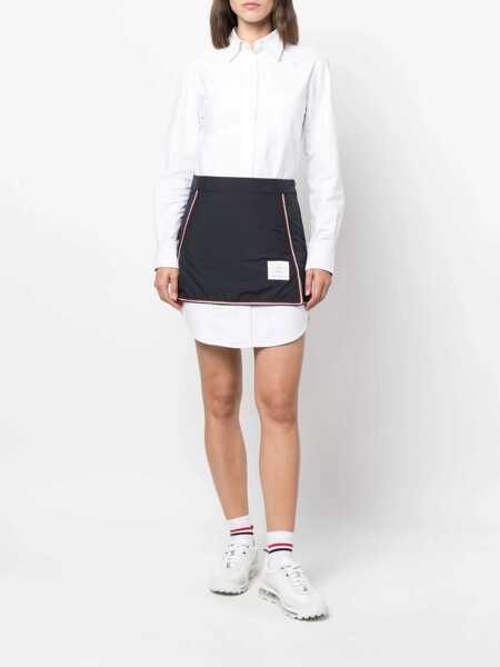 Fuste Thom Browne Thom Browne Technical Fabric Mini-Skirt BLUE Femei (BM 10932277) 2