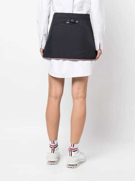 Fuste Thom Browne Thom Browne Technical Fabric Mini-Skirt BLUE Femei (BM 10932277) 4