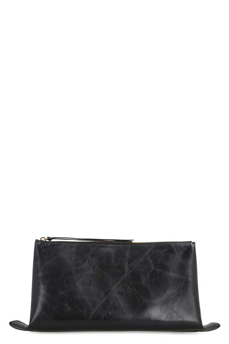 Jil Sander JIL SANDER LEATHER CLUTCH BLACK