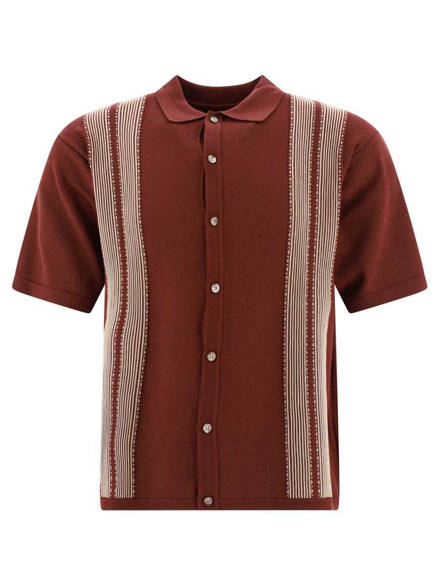KAPITAL KAPITAL "Tennessee Aloha" polo shirt Bordeaux