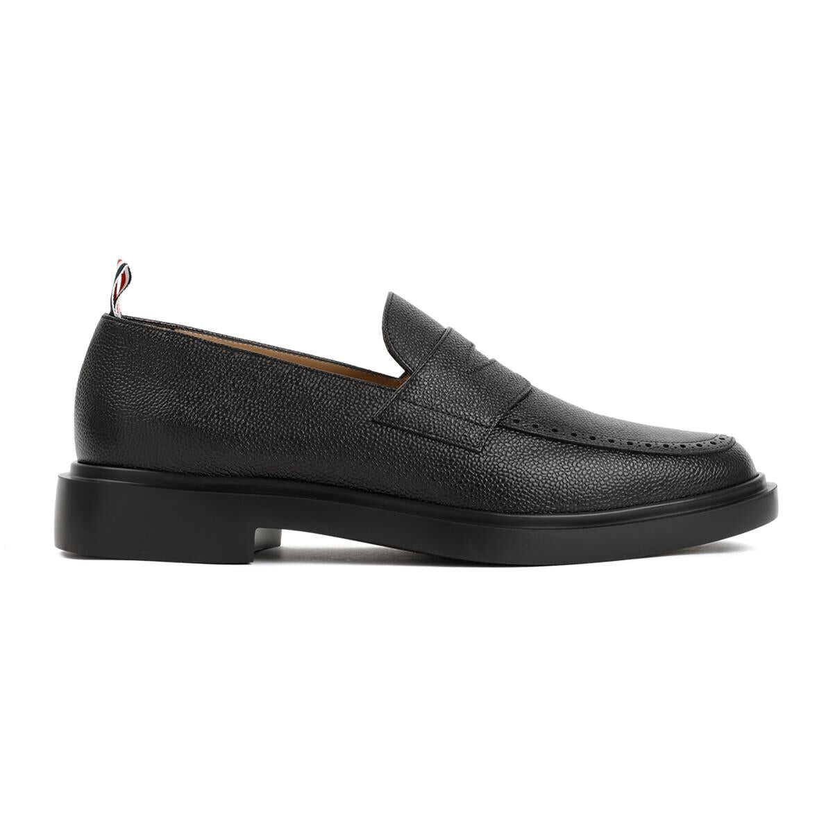 Thom Browne THOM BROWNE PENNY LOAFER SHOES BLACK