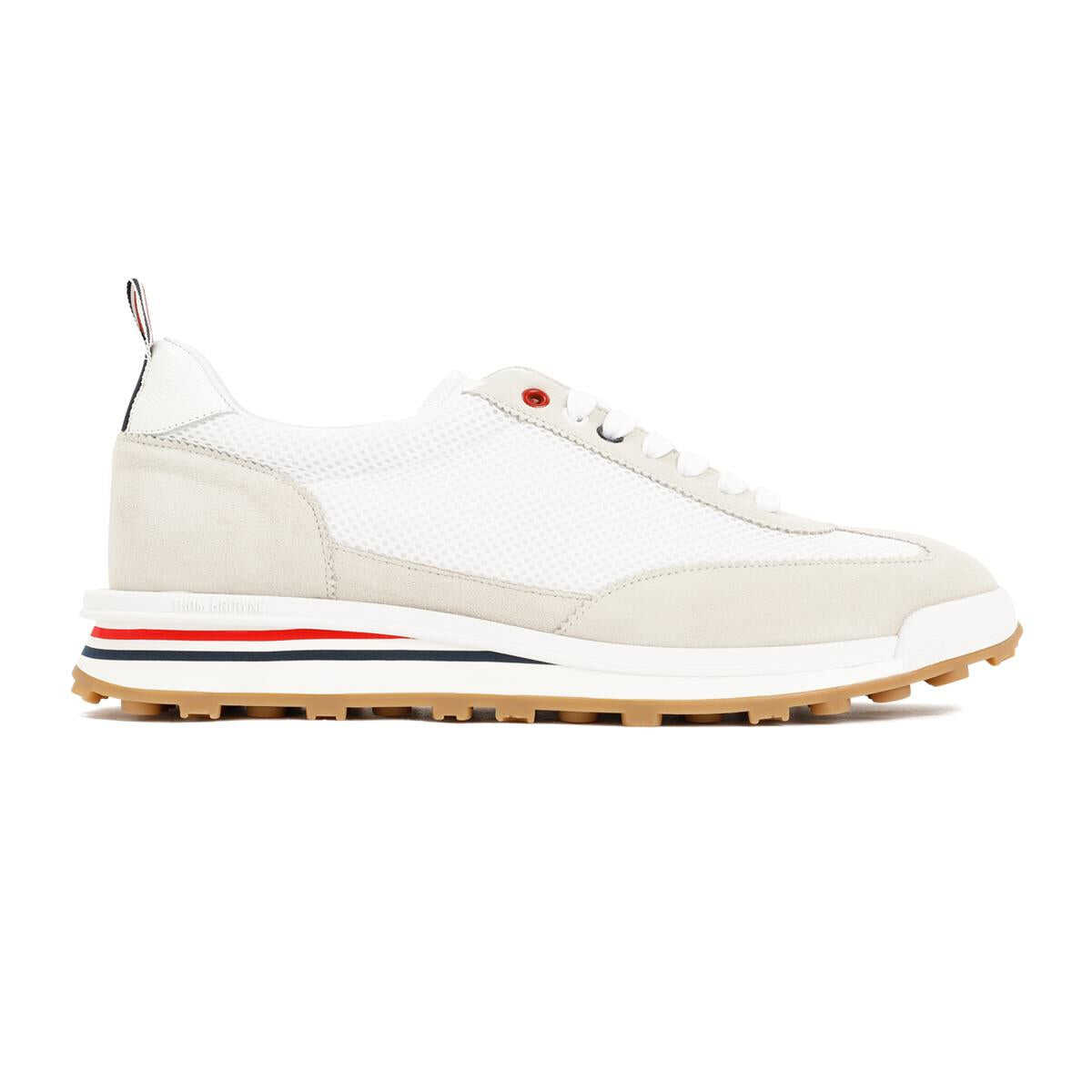 Thom Browne THOM BROWNE TECH RUNNER SNEAKERS SHOES White