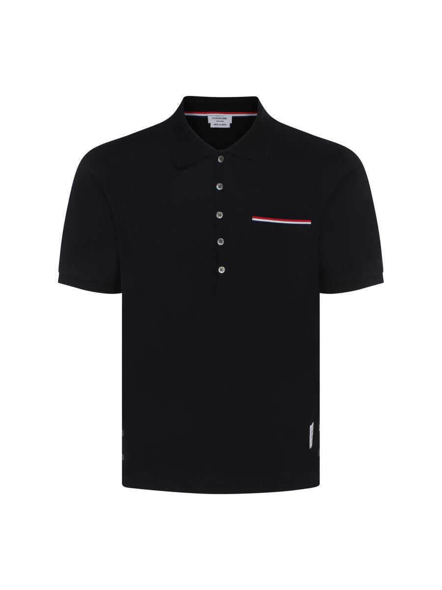 Thom Browne THOM BROWNE POLO SHIRTS NAVY