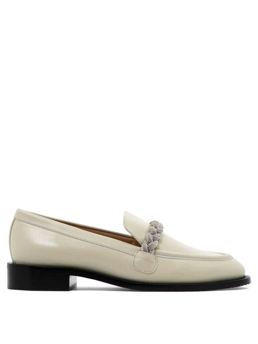 Stuart Weitzman STUART WEITZMAN "Palmer Highshine" loafers BEIGE