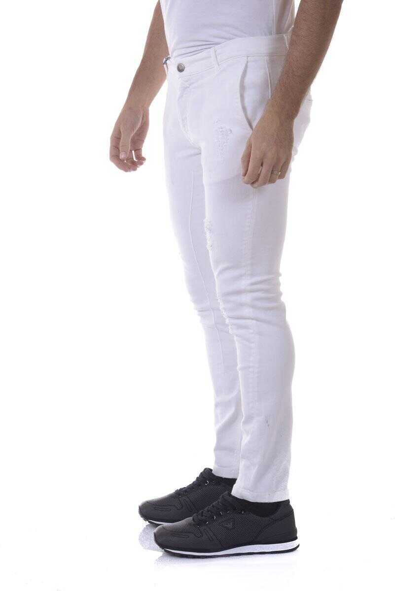 Blugi Daniele Alessandrini Daniele Alessandrini Jeans WHITE Barbati (BM 10944304) 3