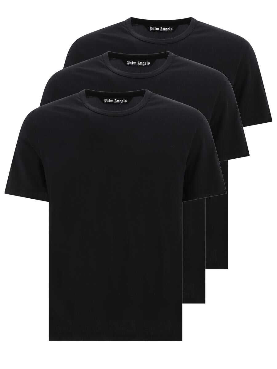 Palm Angels "Essential" treepack t-shirts Black