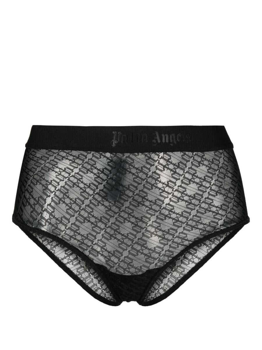 Palm Angels PALM ANGELS LACE CLASSIC LOGO HIGH W SLIP BLACK BLACK