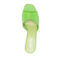 Sandale Paris Texas Dama - Sandale Paris Texas Anja Green Mules with Block Heel in Patent Leather Woman Green Femei (BM 10946182) - B-mall.ro