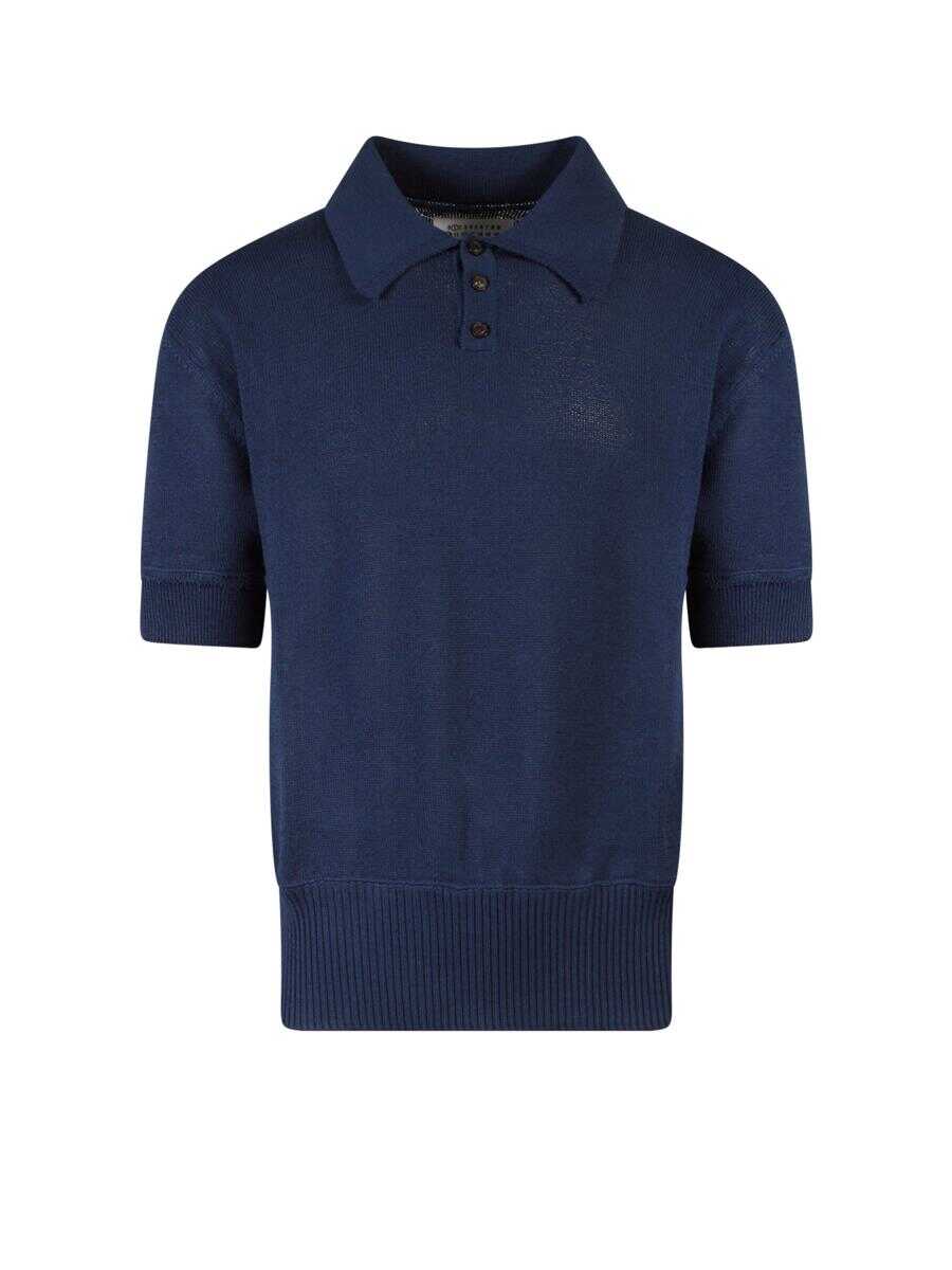 Maison Margiela MAISON MARGIELA POLO SHIRT Blue