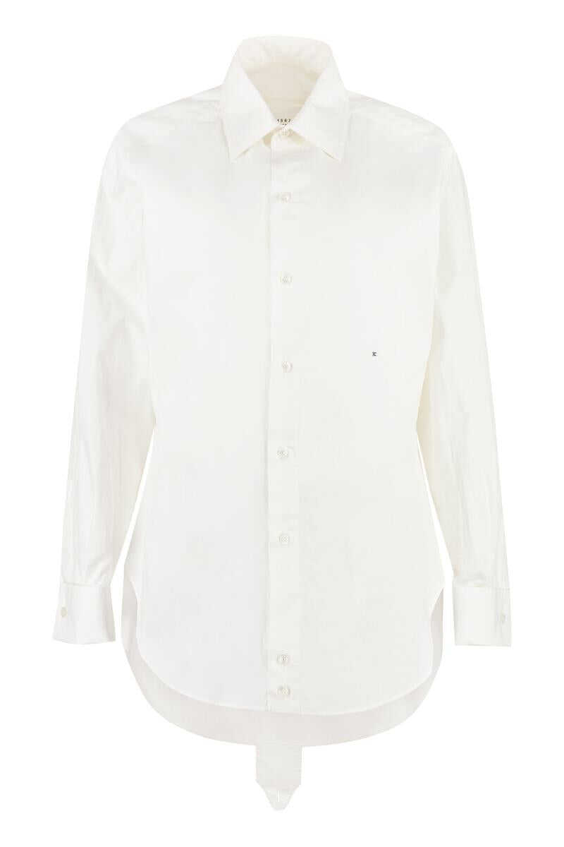 Maison Margiela MAISON MARGIELA LONG SLEEVE COTTON SHIRT WHITE