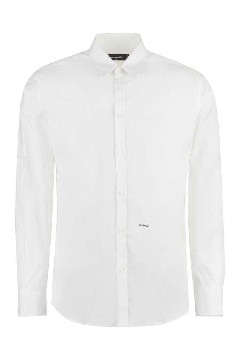 DSQUARED2 DSQUARED2 STRETCH COTTON SHIRT White