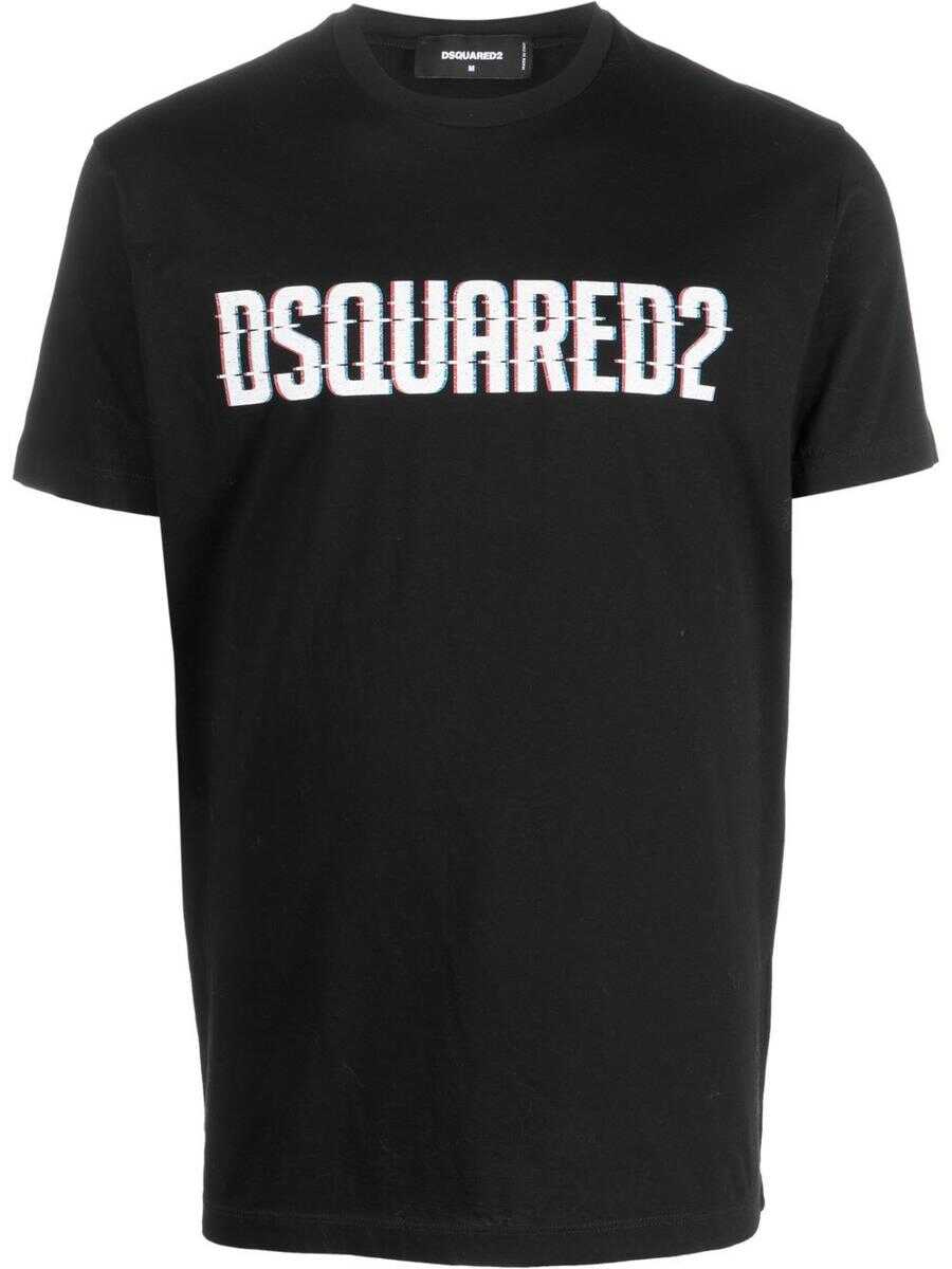 DSQUARED2 DSQUARED2 logo-print cotton T-shirt BLACK
