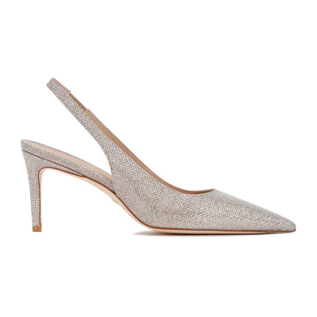 Stuart Weitzman STUART WEITZMAN STUART 75 SLING PUMP SHOES Nude & Neutrals