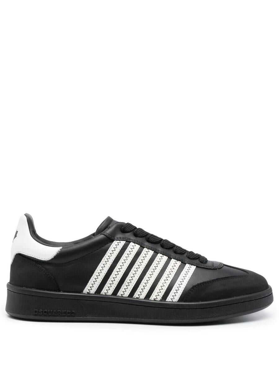 DSQUARED2 DSQUARED2 Boxer low-top sneakers NERO+BIANCO