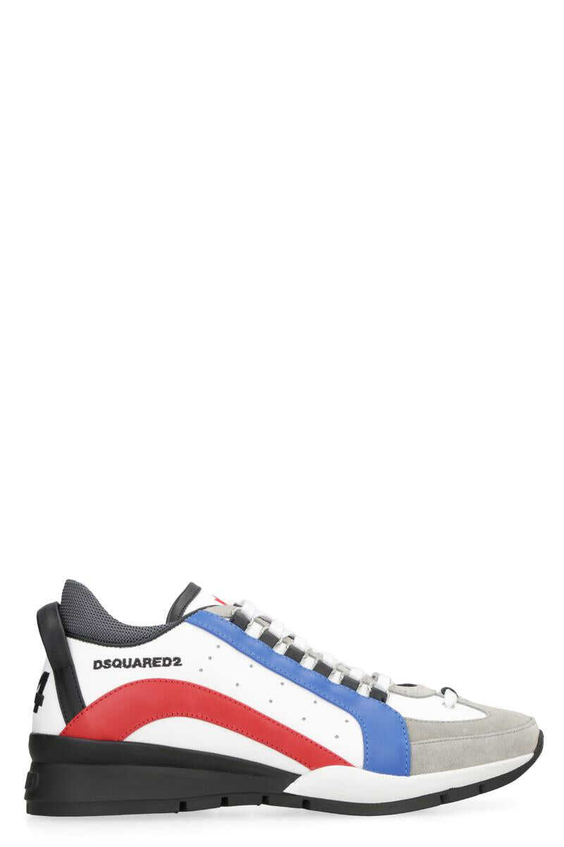 DSQUARED2 DSQUARED2 LEGENDARY LEATHER LOW-TOP SNEAKERS White