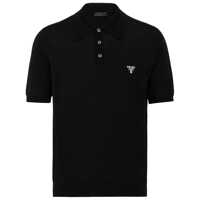 Tricouri Polo Prada Knitted Wool Polo Shirt Barbati