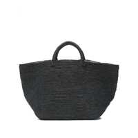 Genti de mana Ibeliv Vanilla Tote Bag In Orange Raffia Femei