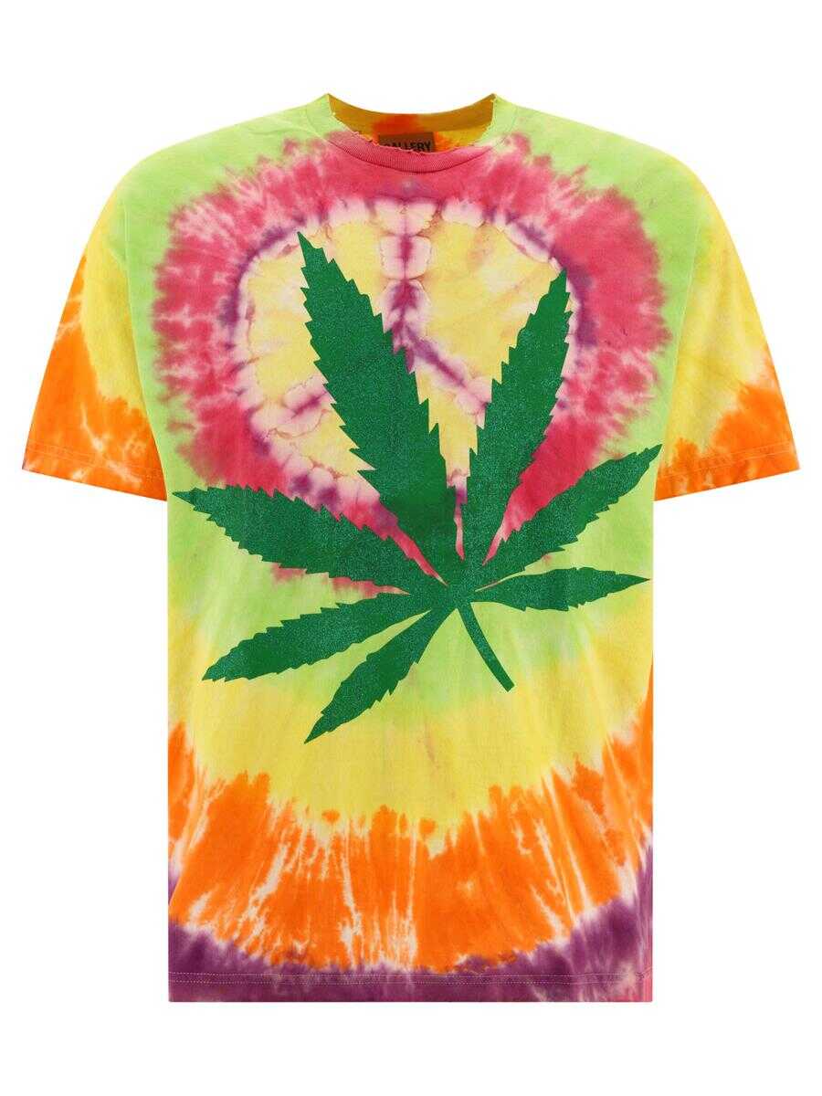 GALLERY DEPT. "Tie Dye Weed" t-shirt Yellow