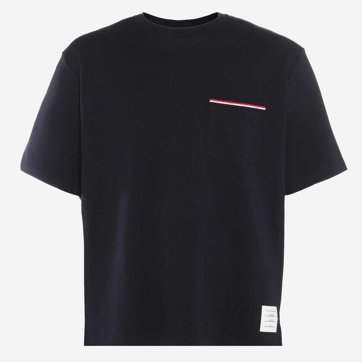 Thom Browne THOM BROWNE Pocket T-shirt Blue